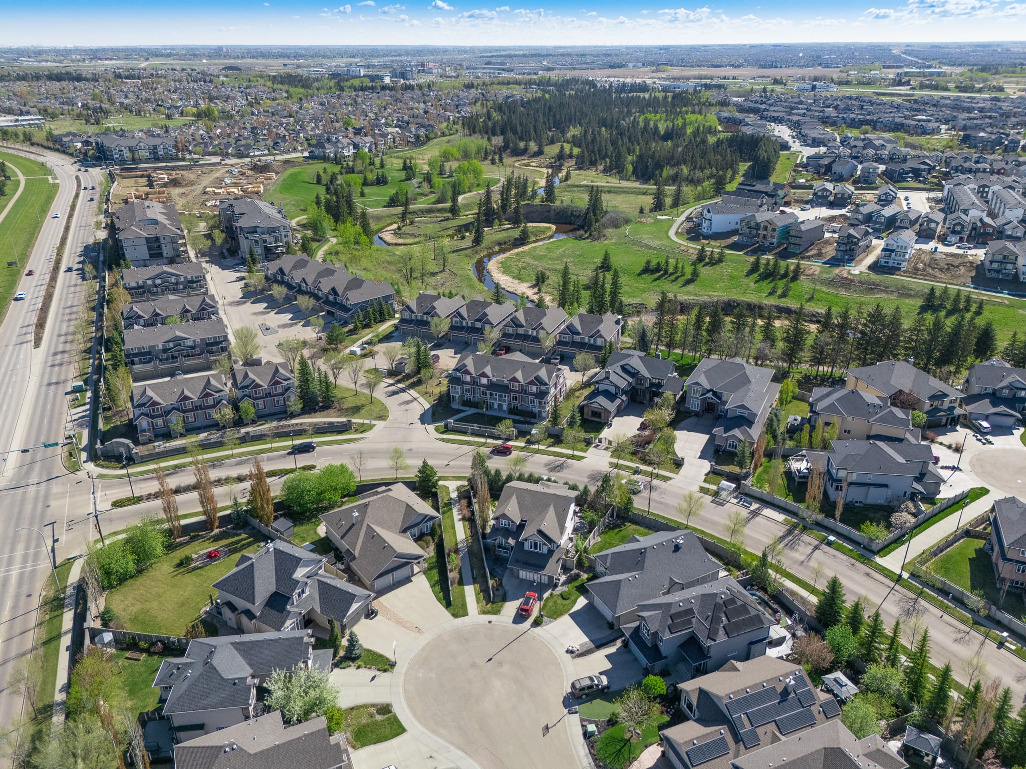 Aerial drone photograph — Droneworks Edmonton